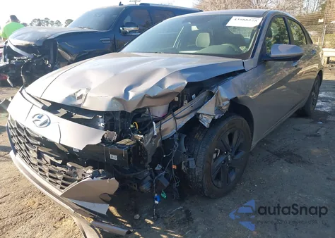 2023 Hyundai Elantra Hybrid Blue from USA, damaged, VIN KMHLM4AJ6PU088115